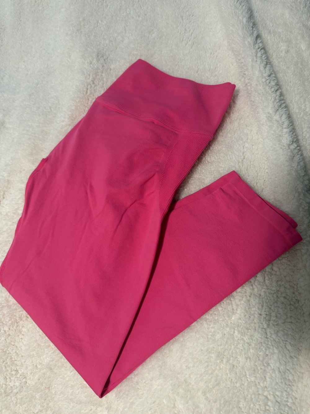 Fabletics Pink Seamless Scrunch High Waisted Leggings - 2X